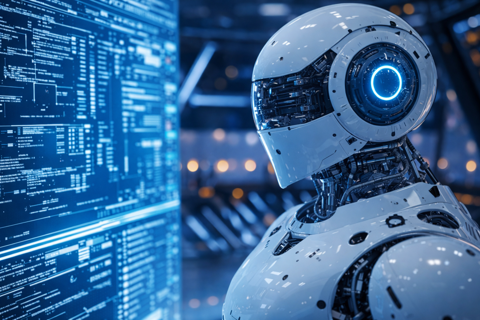 AI Robot reading code